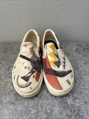Vans Unisex Slip-On “MoMA Kandinsky” with Abstract Design M6.5/W8